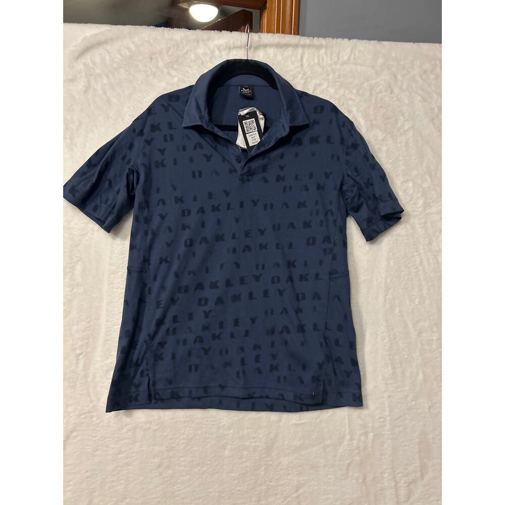 Oakley Polo Shirt XL Blue Performance Golf Casual NWT XL